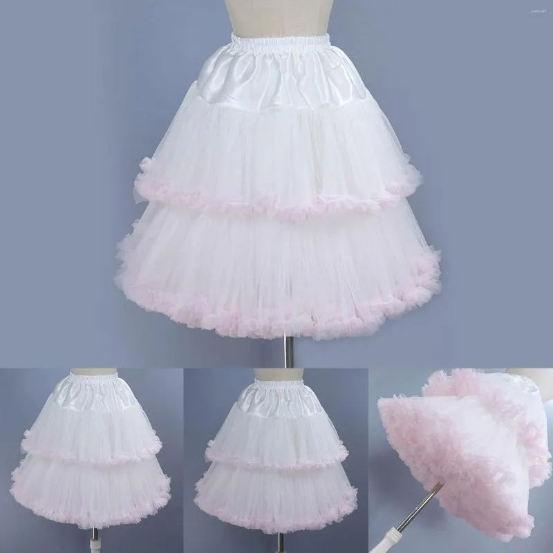 Tul Falda Tutu Enagua Mujer Underskirt Mini Falda Vestido de baile para  disfraz de carnaval