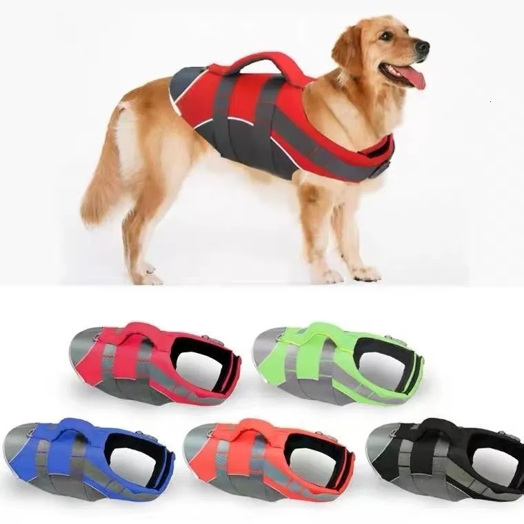 Abbigliamento per cani Summer Safety Pet Life Vest Portatile traspirante per cuccioli Cani di grossa taglia Gilet Abbigliamento Lifes Jacket Costumi da bagno Animali domestici Costume da bagno 230704