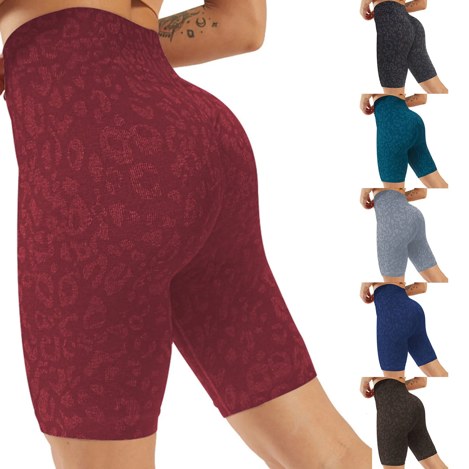 Yoga Outfit Nahtlose Sport Kurze Frauen Sommer Hohe Taille Enge Gym Leggings Squat Proof Bauch Control Workout Laufshorts Frauen 230704