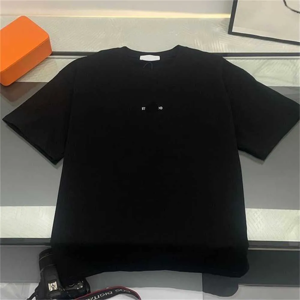Designer Mens T Shirt Men Black T-shirt Cotton Inlay Tees Fashion Street Hip-Hop Trendy Style Tshirts Womens Clothes Sizes-2xl D247