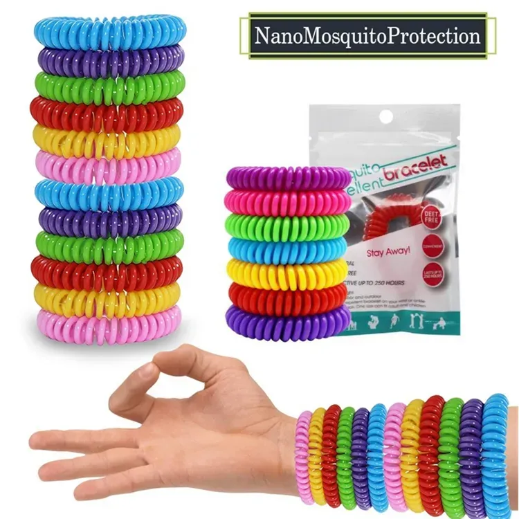 DHL Mosquito Repellent Bracelets Hand Wrist Band Telephone Ring Chain Adult Kids Use Anti-mosquito bracelet Pest Control Bracelet Bands 0705