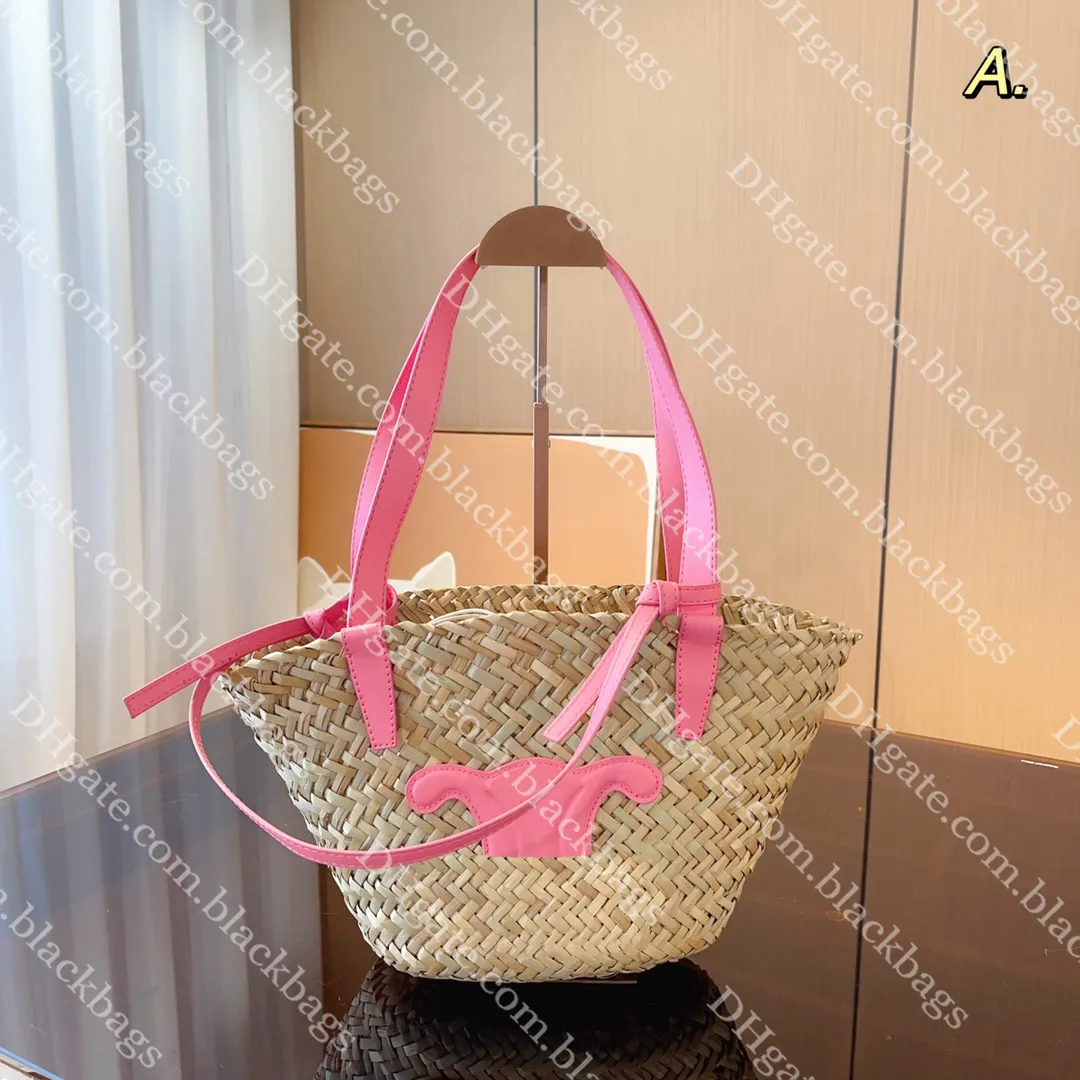 Sac fourre-tout tissé en herbe Designer sacs de plage grande capacité sac à main en paille à la main femmes vacances Style sac à bandoulière