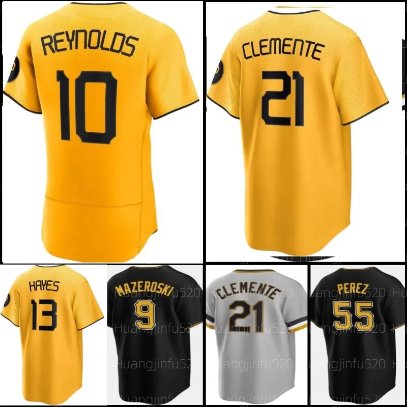 21 Roberto Clemente 15 Oneil Cruz Baseball Jersey Pirates Andrew 22 McCutchen 2023 City Connect Bryan Reynolds Willie Stargell Pittsburgh KeBryan Hayes Ji Hwan Bae