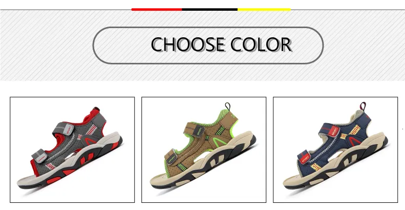 2020 Summer Boys Sandals Kid Sandals Children Shoes Cut-outs Rubber School Shoes Breathable Open Toe Casual Boy Sandal (2)