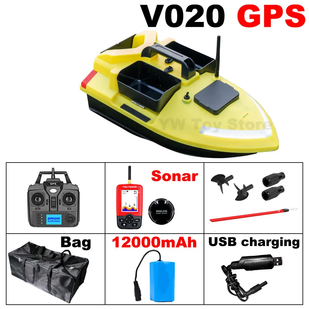 ElectricRC Boats Fishing Tool Smart 40 Points V020 Sonar GPS Auto