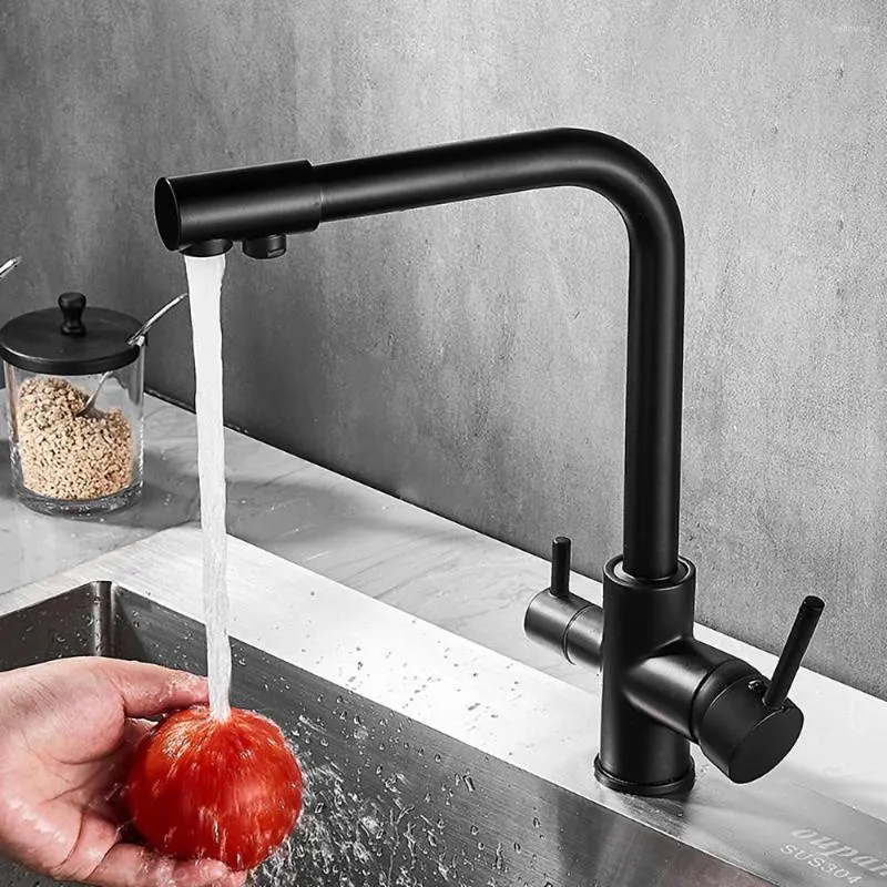 Rubinetti da cucina Tianview Rubinetto per uso domestico dritto in ottone Lavello integrato per acqua pura Lavandino per verdure