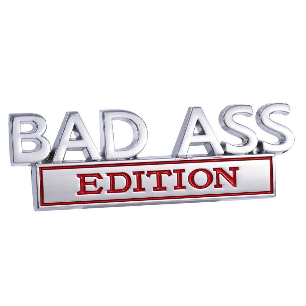 3D Metal BAD ASS Emblem - Universal Car/Motorcycle/Truck Decal Sticker ...