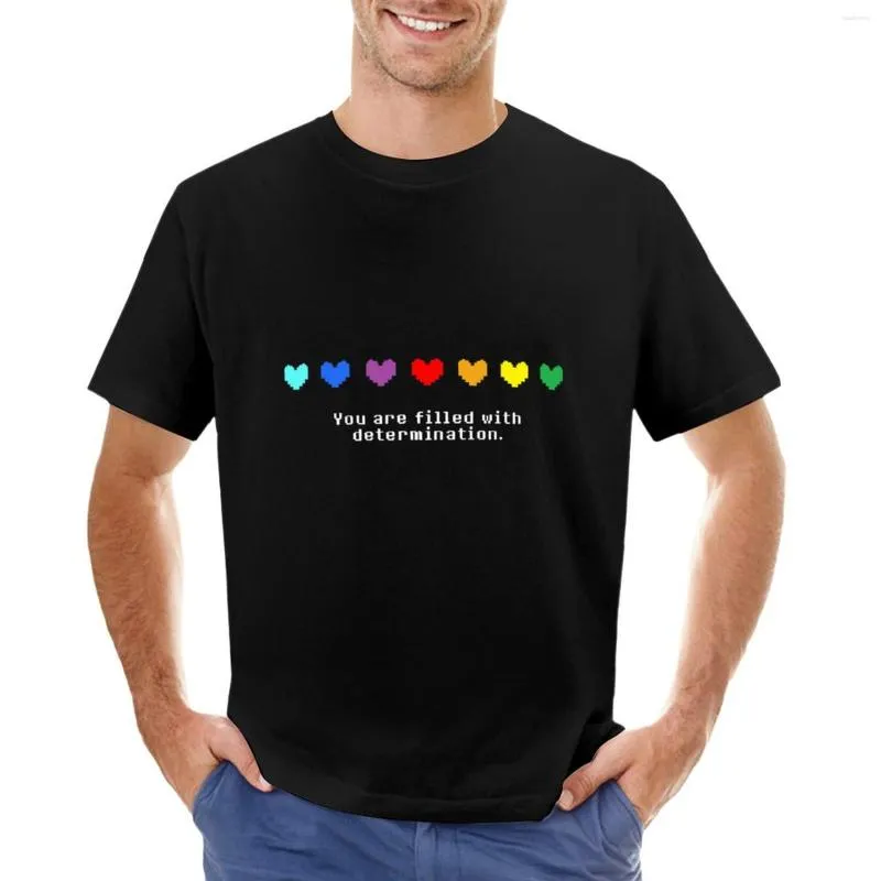 Polo för män Undertale - Du är fylld av beslutsamhet. T-shirt Pojkar T-shirts Djurtryckskjorta för tungviktiga män