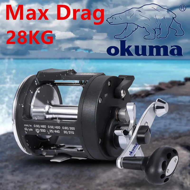 OKUMA Towing Drum Baitcasting Okuma Reels High Speed Ratio, Maximum  Resistance 28kg, 2.1BB, 3.8BB From Daye09, $42.54