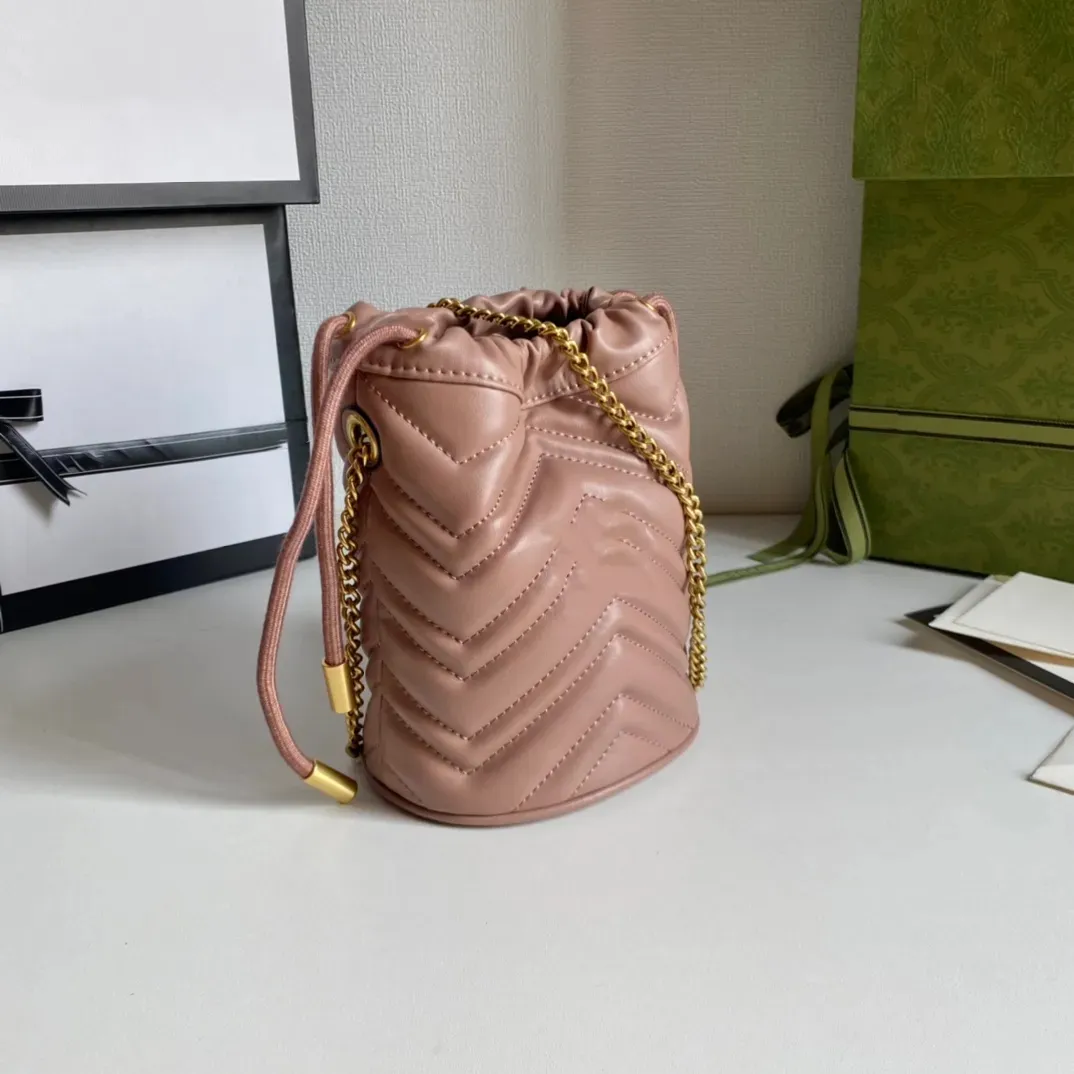 2023 mini borsa a secchiello Borsa a tracolla tote con coulisse da donna Portafoglio in pelle Custodia classica lettera hardware Accessori serie G Borsa a tracolla per noi