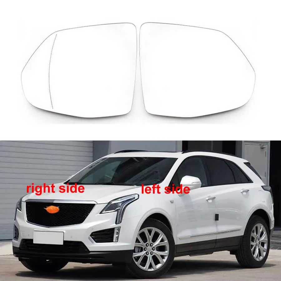 Para cadillac xt4 xt5 2016 2017 2018 2019-2022 acessórios do carro retrovisor espelhos laterais lente espelho retrovisor vidro com aquecimento