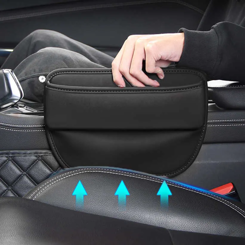 Universal Auto Sitz Lücke Lagerung Tasche PU Leder Sitz Organizer Innen  Seite Sitz Naht Lagerung Box Auto Zubehör Von 4,07 €