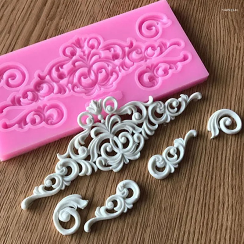 DHgate.com:Silicone Baking Molds - Floral Pattern Fondant Resin Cake ...