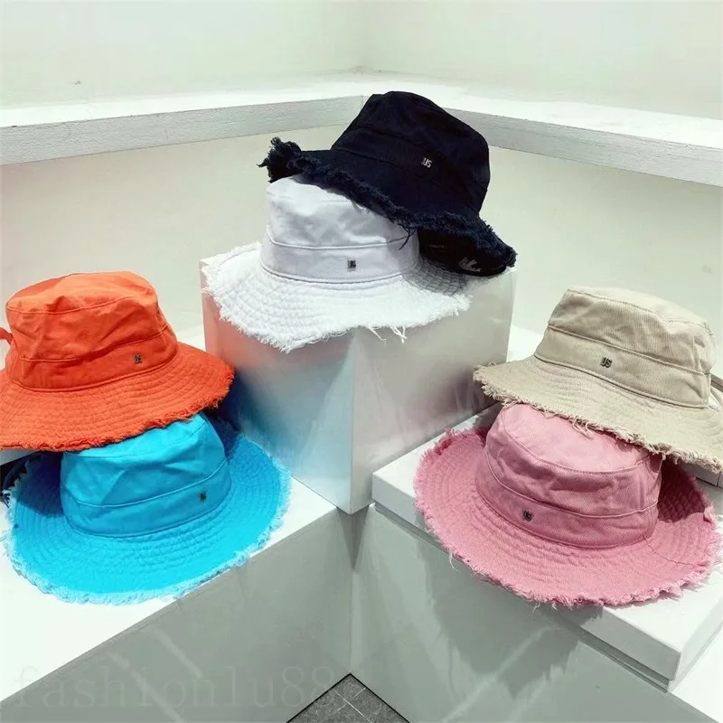 Chapeaux de seau à bord large concepteurs femmes CAP MENSEMENT SUMPLE COLOIR SIMLE COULEUR ÉTRÉE VENTS TRAPS FLAT CAPPELLO Fashion Filyed RE225S