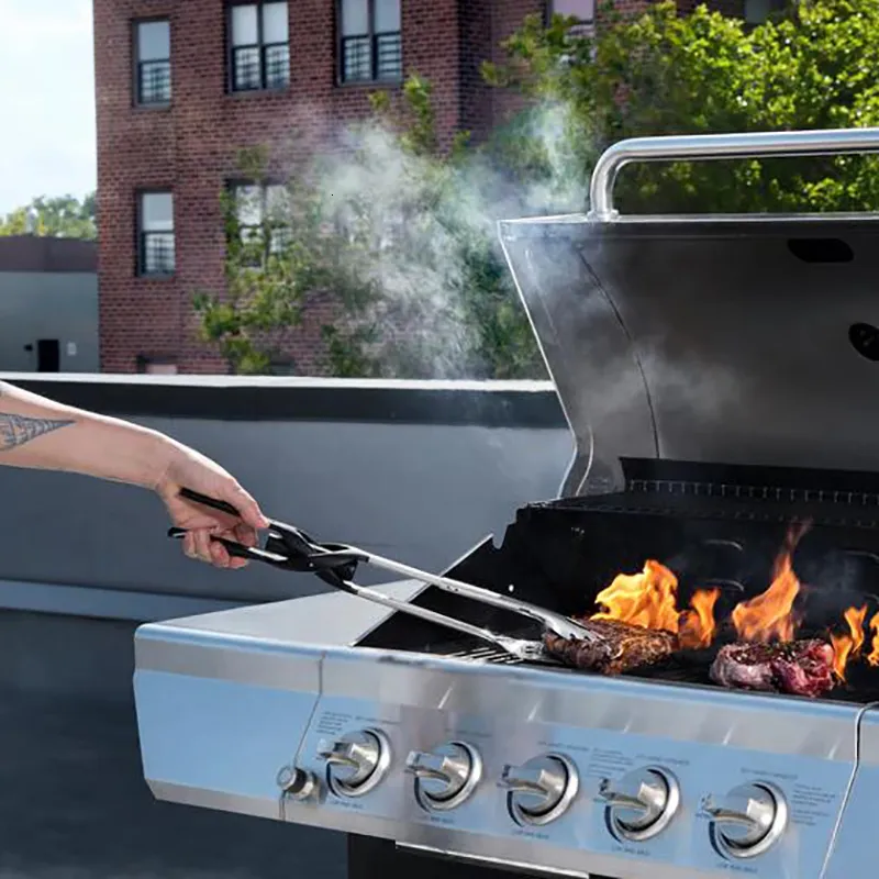 Extendable Tongs Extendable BBQ Tongs with LED Light & Multi-Tool Functions - Premium ...