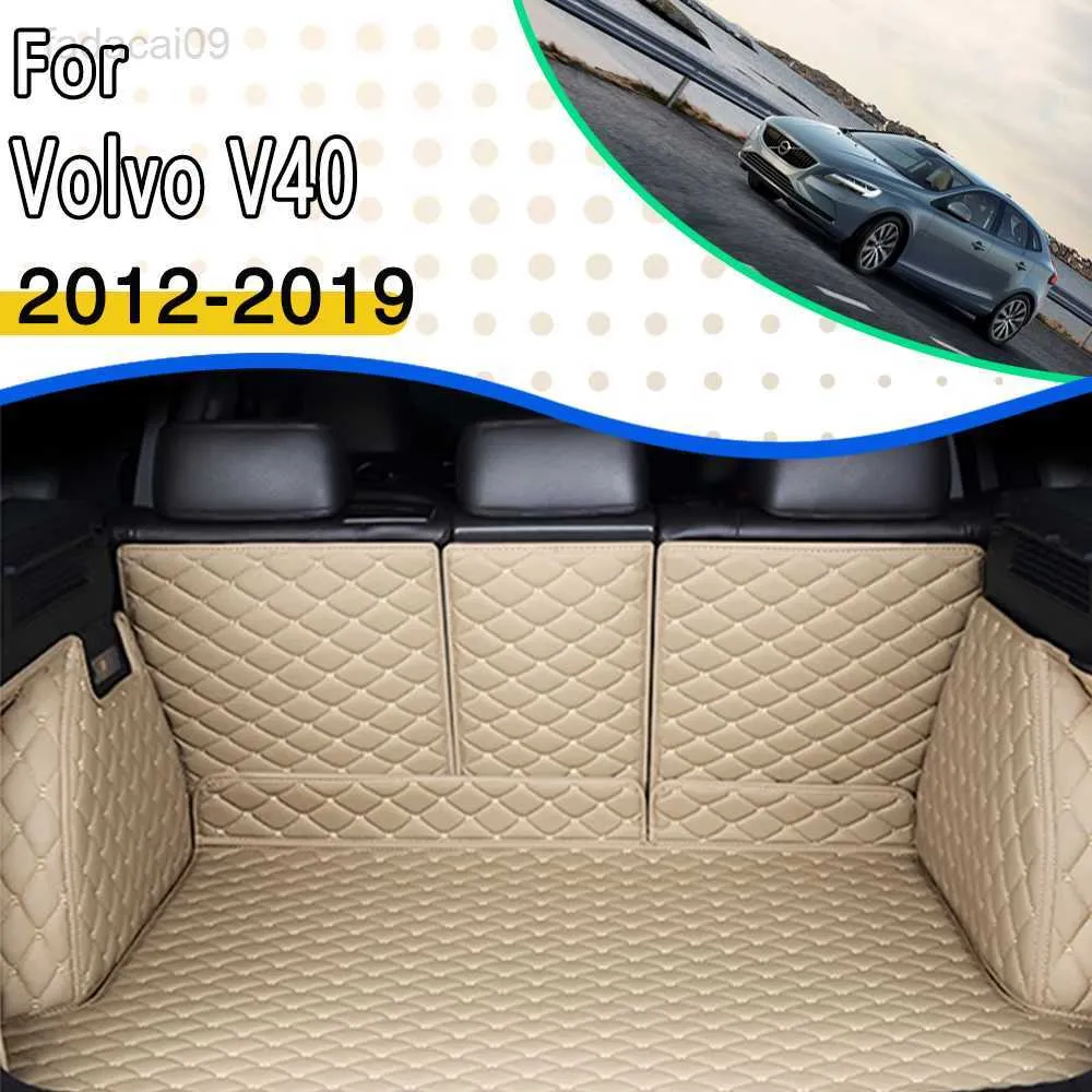 Pokrycie siedzenia dla zwierząt maty do Volvo V40 2012 ~ 2019 wodoodporny dywan Coche mata do bagażnika tylnego Accesorios Para akcesoria samochodowe Dropshipping HKD230706