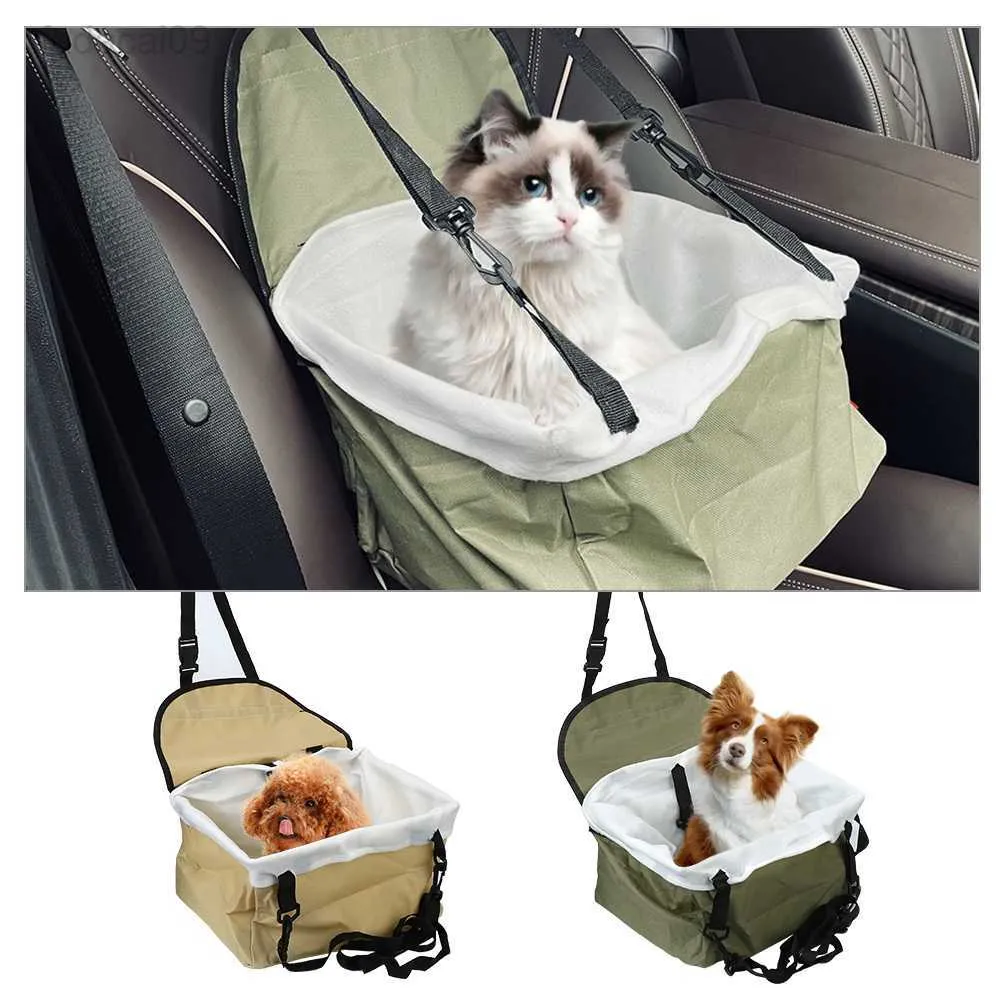 Cover Pad Carry Puppy Accessoires Seat Huis Veilig Travel Carrier 2 Huisdier Mand 1 Hond In Waterdichte Tas Auto Vouwen HKD230706