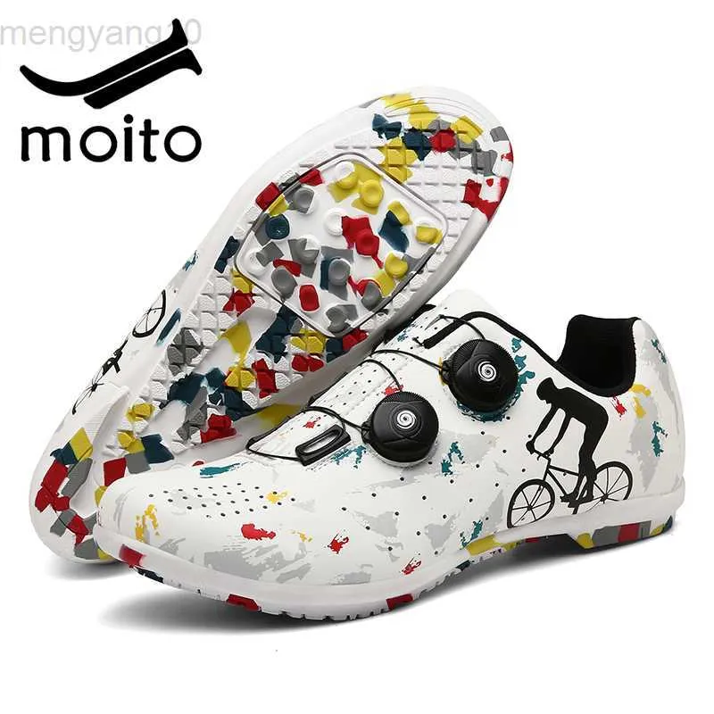 Cykelskor MTB Cykelskor män zapatillas ciclismo hombre Självlåsande landsvägscykelskor kvinnor Belgien stil Klotsar Cykel Sneaker ny HKD230706