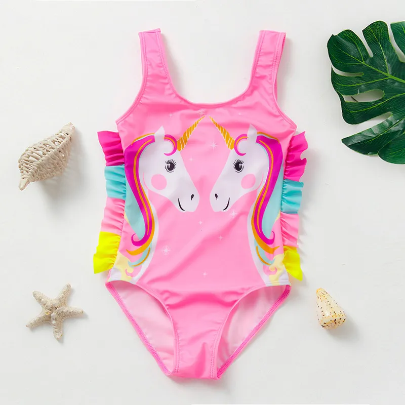 Maillot de bain 2 10Y enfant en bas âge bébé filles maillot de bain enfants maillots de bain tenue de natation dessin animé enfants maillot de bain filles 230705