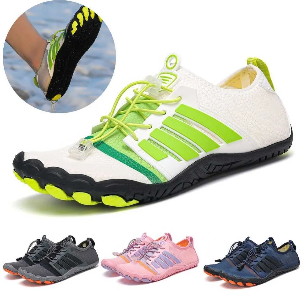 Calzado de senderismo Zapatos de agua para mujeres Hombres Zapatos descalzos Zapatillas de buceo de secado rápido Goma antideslizante Transpirable Unisex para exteriores Mar de río HKD230706