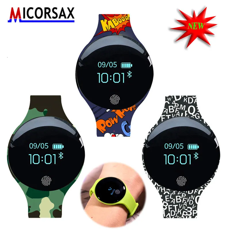 子供用腕時計子供スタイルスポーツフィットネス腕時計スマートブレスレットアクティビティトラッカーバンド歩数計ウェアラブルデバイス FitBit H8 230705 よりも優れています