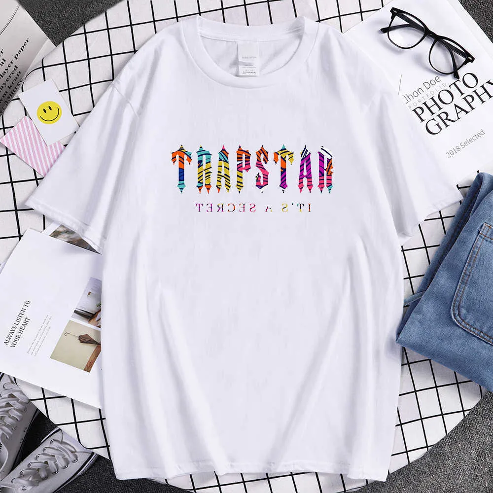 Men Women Trapstar Designer 2023 Summer Short Sleeve T-shirts Eua Fashion Street Wear Casual t Shirt Tops Tee Clothesyz75