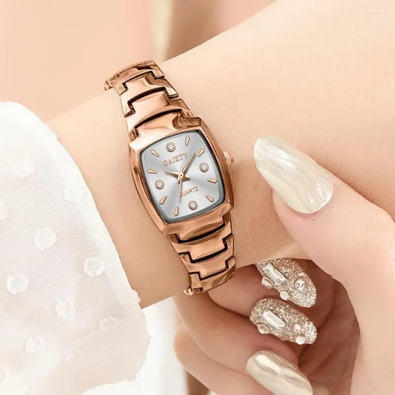 Relojes de pulsera SMVPro Rose Gold Relojes de mujer Pulsera de acero inoxidable fino Vestido Reloj de mujer Reloj de ni a peque a Fecha Semana