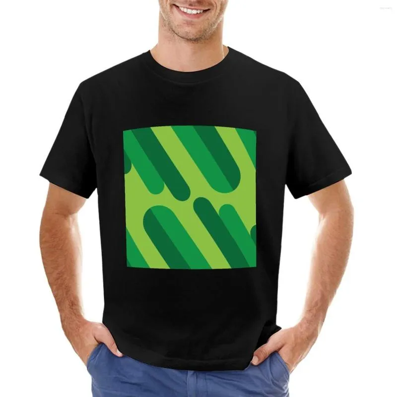 Polos masculinos Greeny T-Shirt Plus Size Tops Custom T-Shirt Oversized Men