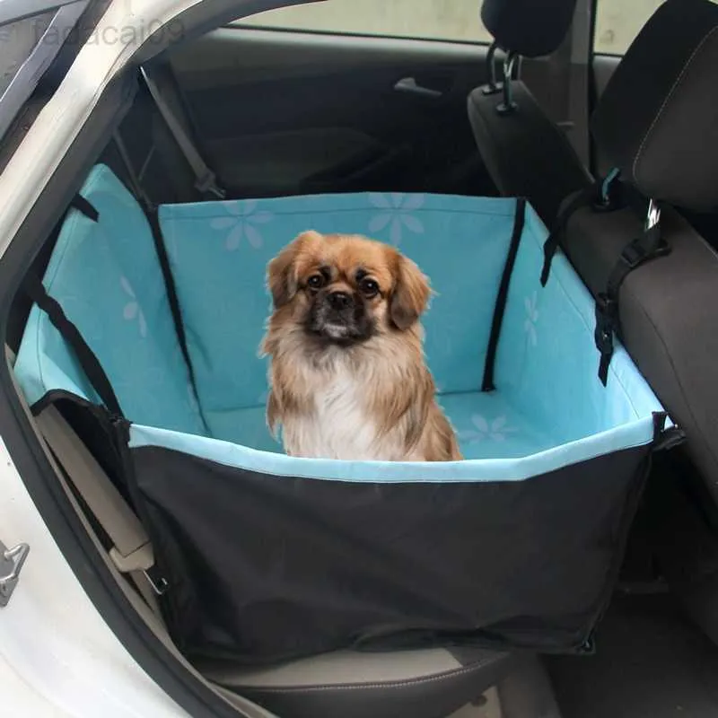 Lente Bloesems Pet Carriers Hond Autostoel Cover Carrying Voor Honden Katten Mat Deken Achter Rug Hangmat Protector Transportin perro HKD230706