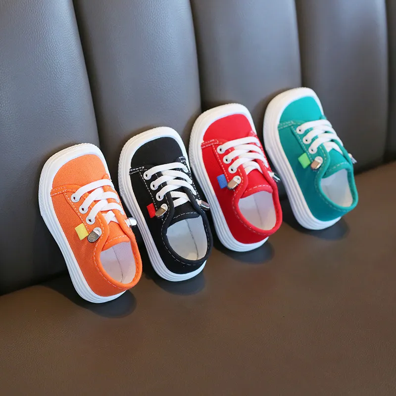 Кроссовки Zapatillas детская обувь мальчики девочки девочки Детские холст кроссовки весенняя осень 4 цвета мода Solid Shoes 230705