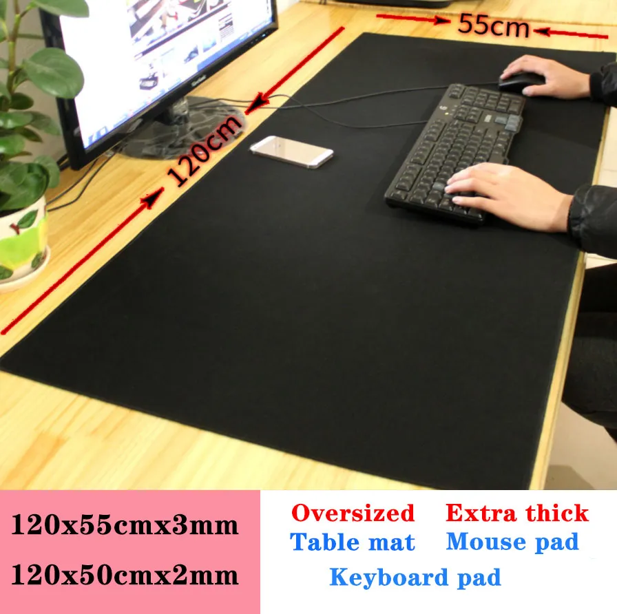 Metoo 1200X550mm XXXL tapis de souris en caoutchouc bord de verrouillage Super grand tapis de souris pour Dota 2 LOL CSGO pour joueur de jeu tapis de souris