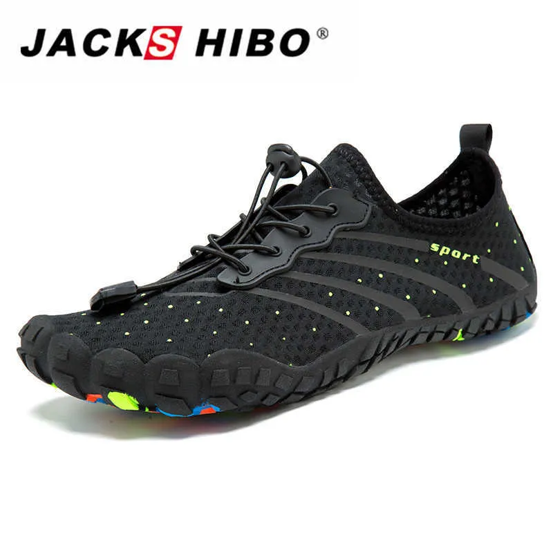 Chaussures de randonnée JACKSHIBO hommes chaussures d'eau pieds nus plage baskets respirant chaussures de surf en plein air natation plongée hommes chaussures de sport buty do wody HKD230706