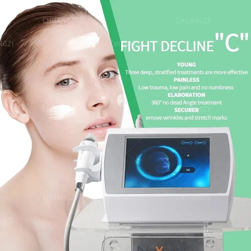 Fractional RF Beauty Microneedle Machine and Body Radiofréquence Needle Beauty Equipment Soins de la peau pour les vergetures de salon