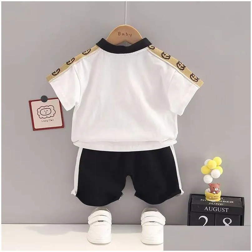 baby clothes set t-shirt shorts toddler casual clothing kids tracksuit children boys cartoon 2pcs/set