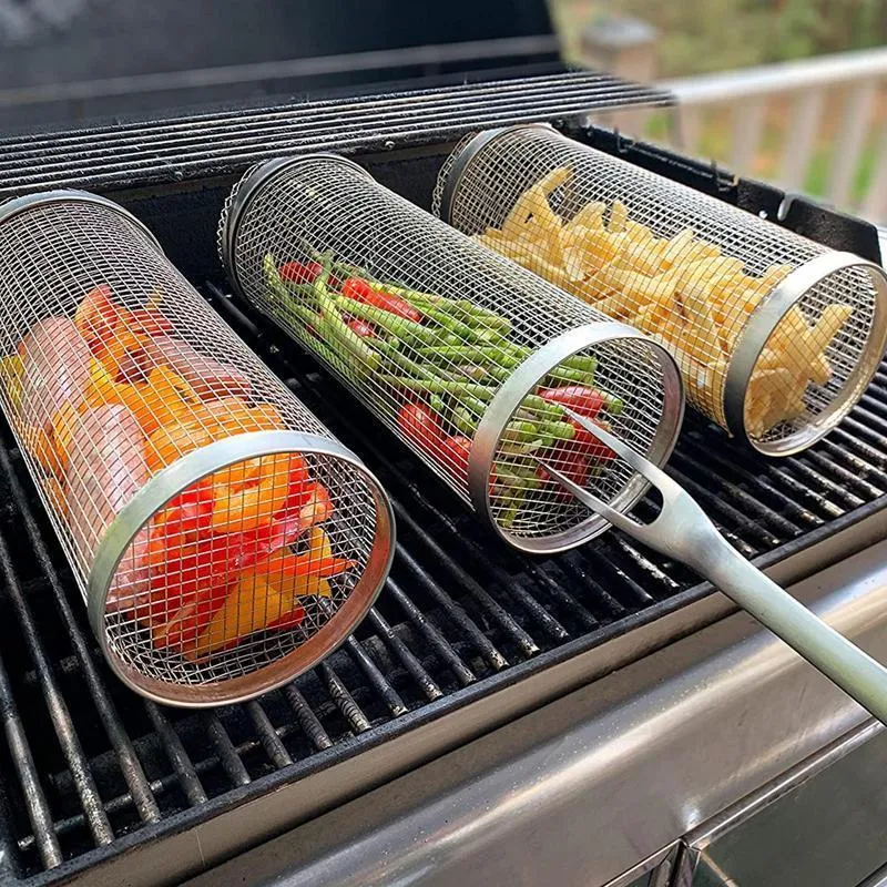 Round grill rack top