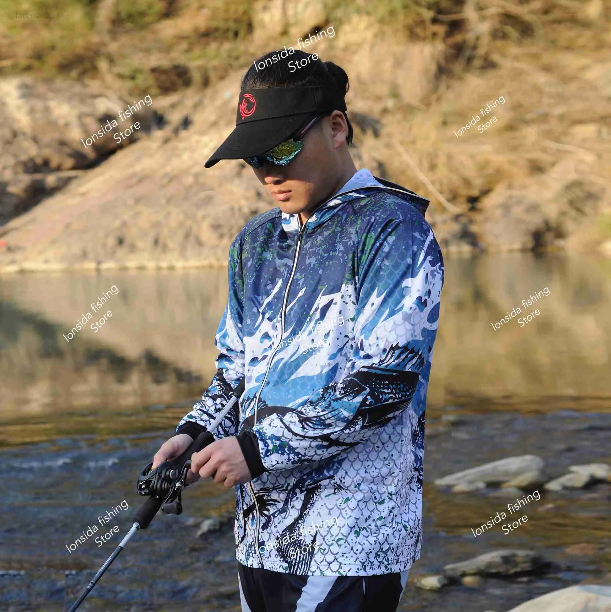 2022 Summer Mens Fishing Waterproof Shirt With UV Protection