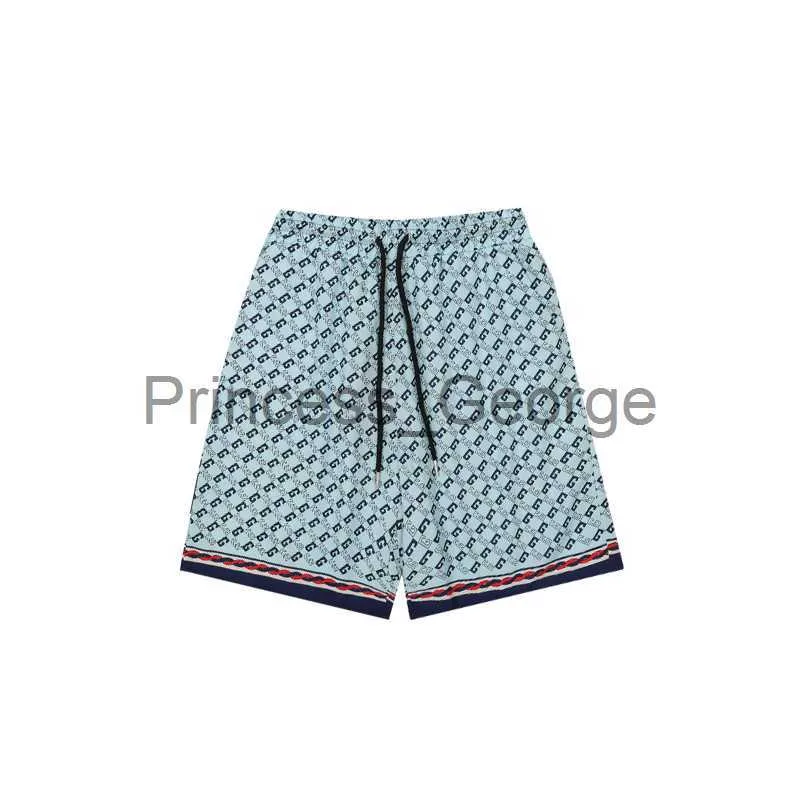 Herren-Shorts, Herren-Shorts, Sommer, Designer, lässig, Sport, modisch, schnell trocknend, für Männer, Strandhose, geometrisch, quadratisch, G-Aufdruck, hellblau x0713 x0713