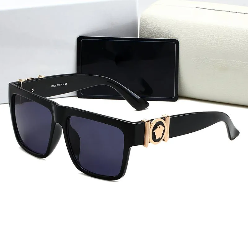 Designer zonnebril voor vrouw man gepolariseerde zonnebril mode vierkante goggle zonnebril 6 kleuren adumbrale brillen