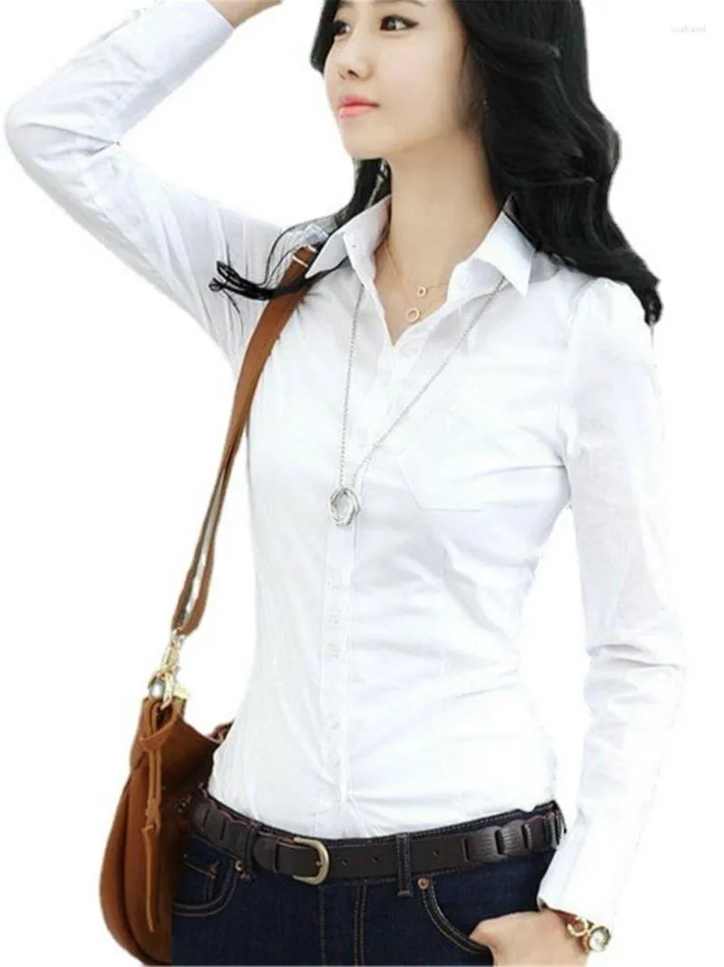 女性のブラウス女性作業服 3XL 4XL 5XL Blusa Feminina 女性シャツ白ブラウストップス品質シフォン女性事務服