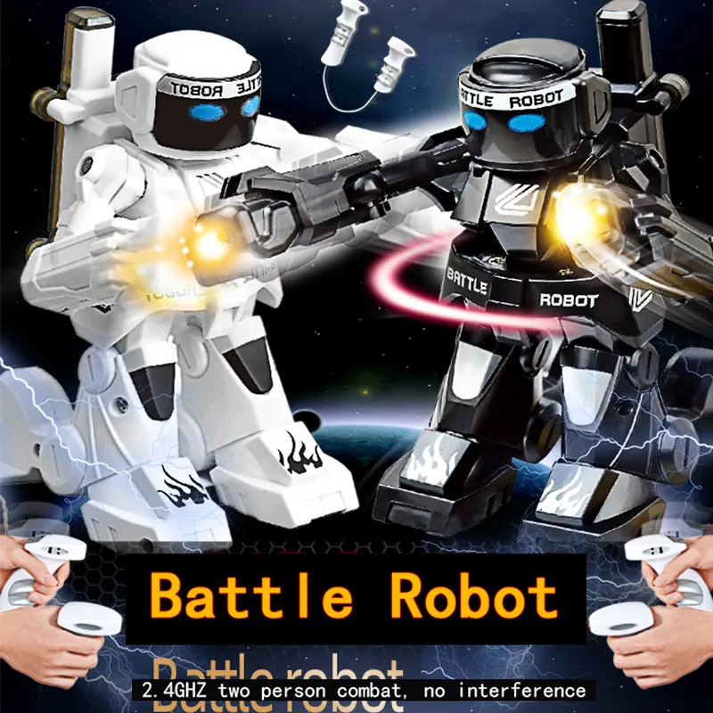 Robot RC pour combattre les enfants Robot RC Robots jouets pour garçon Cool Stuff Funny Electric Toys Children Sensory Remote Control Robotic Fight Boxing 230705