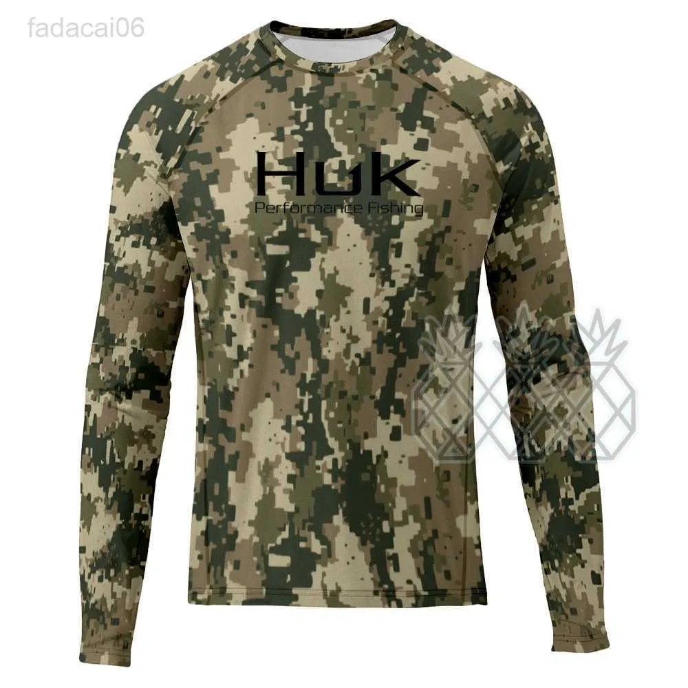 HUK Men's Performance Long Sleeve Fishing Shirt with UPF 50+ Sun  Protection, Camouflage