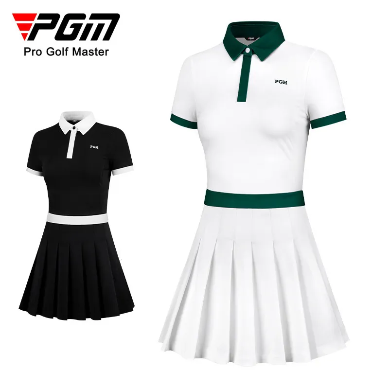 Robe Deux Pièces PGM Golf Femmes Robe Slim Fit Sport Filles Jupes Plissées Antilighting Shorts Été Printemps Automne SXL QZ078 230705