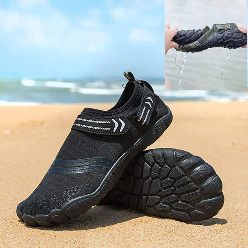 Chaussures de randonnée Hommes Baskets Wading Chaussures Pieds Nus Natation Plage Chaussures En Amont Antidérapant En Plein Air Sports Nautiques Chaussures Pêche Randonnée Surf Yoga HKD230706