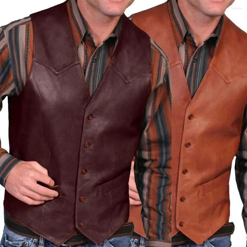 Biker leather waistcoat suppliers sale