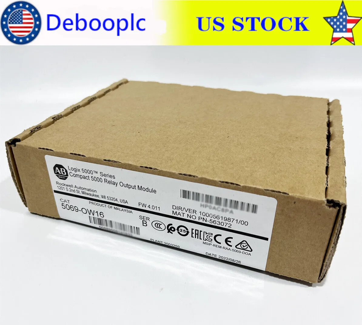 New Factory Sealed AB 5069-OW16 Compact 5000 Relay Output Module 5069OW16