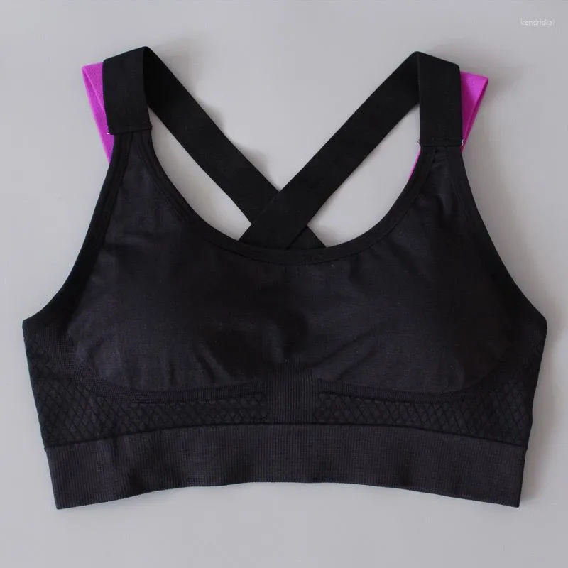 Active Shirts Sport Shirt Women Running T-shirt Gym Stitching Color Yoga Top Sports Bra Fitness