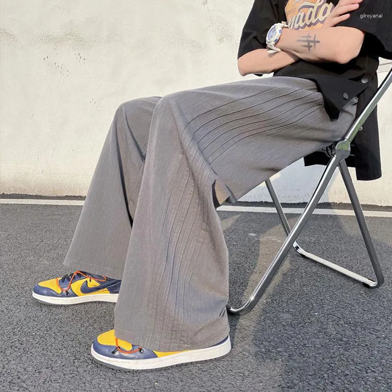 Męskie spodnie projektant 2023 modne letnie spodnie męskie Oversize smażona ulica luźna szeroka nogawka lekka, luźna, modna odzież