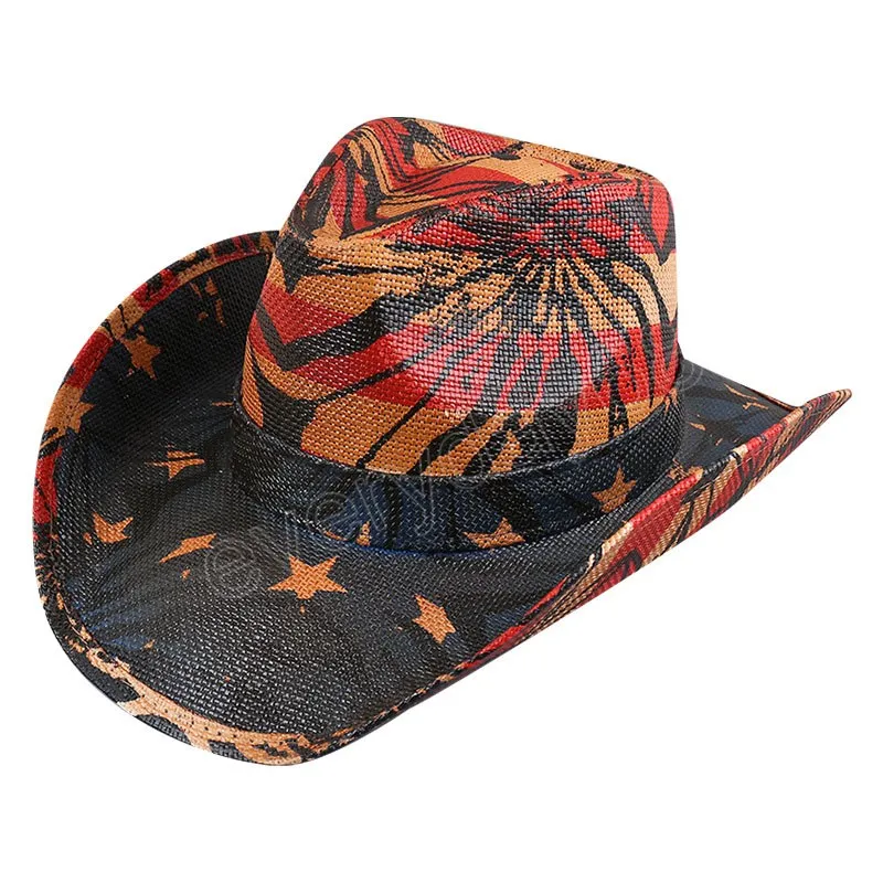 Винтажная пьеса джазовая шляпа весна лето соломенная западная ковбойская шляпа Панама пляж Солнца Шляпа Сомбреро Хомбер