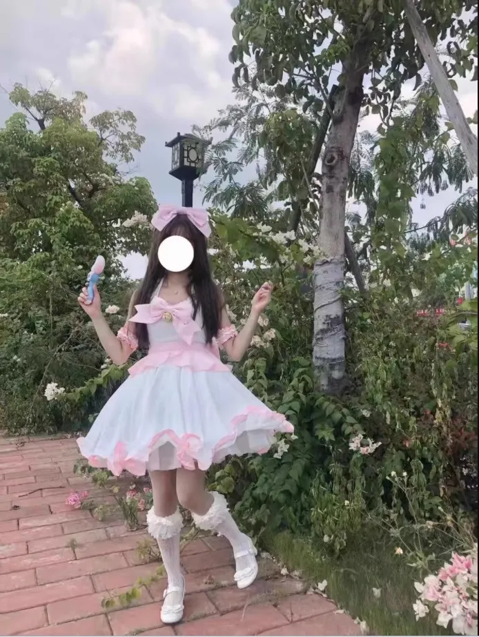 Schattig Meisjes Anime Kostuum - Ademend Verkleedpak Voor Kinderen En Tieners Met Complete Accessoires Voor Cosplay, Rollenspel En Feesten