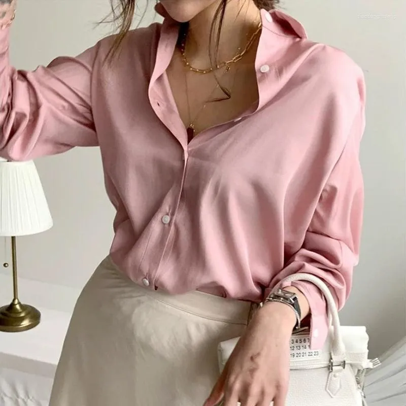 Женские блузки Heydress Женская блузка Top Korean Spring Blusas Элегантное пятно поворотное воротнич